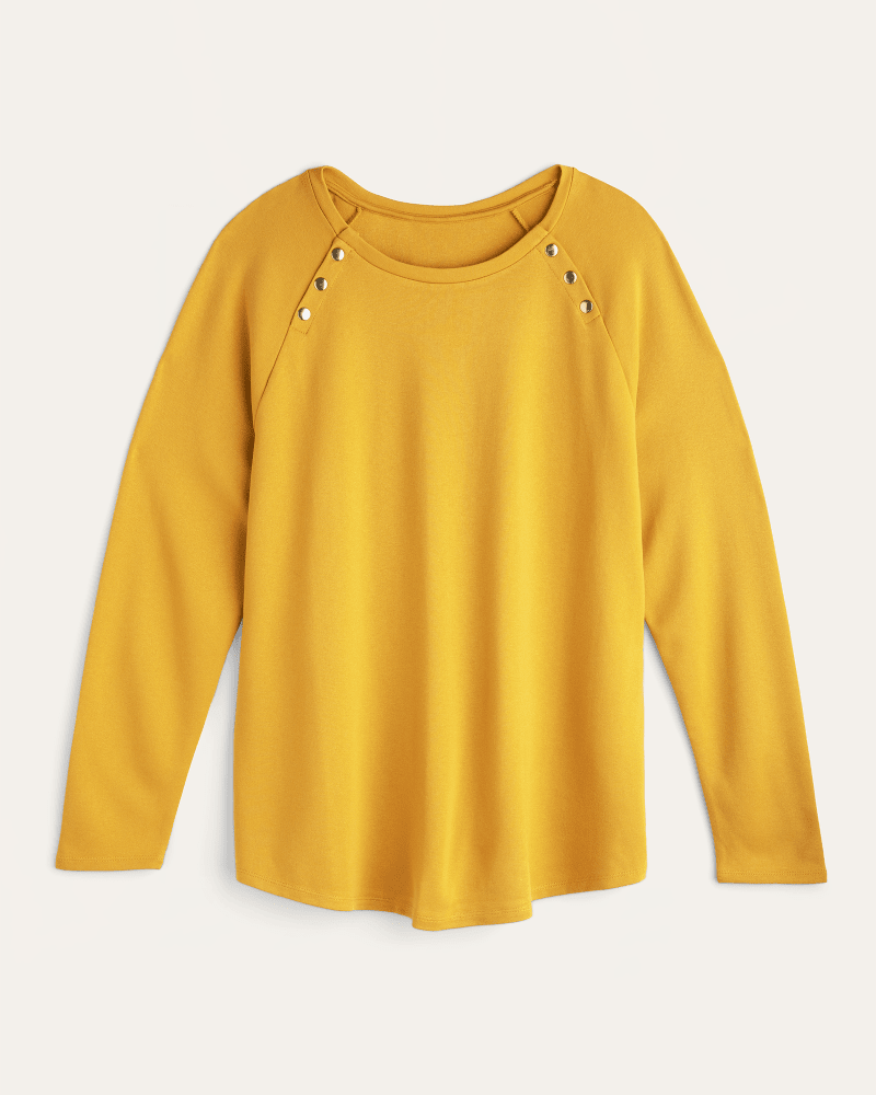 Front of plus size Kristen Studded Long-Sleeve Top by Grace | Dia&Co | dia_product_style_image_id:170468